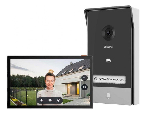 Video Portero Ip Hp7 3mp A 2 Hilos + Monitor Wifi Ezviz