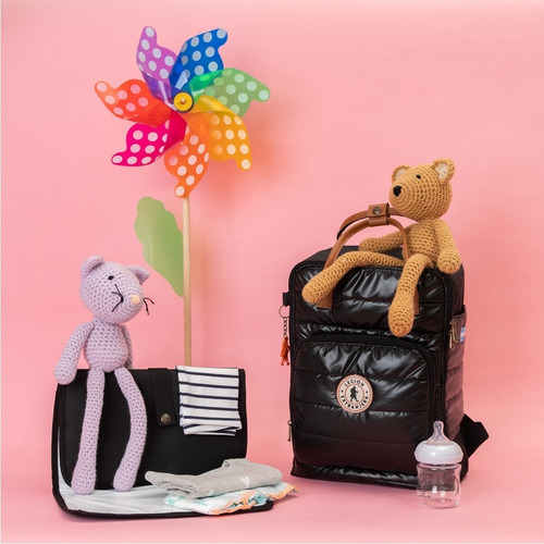Imagen 9 de 9 de Mochila Baby Bag Patagonia Diamond Negro Legion Extranjera