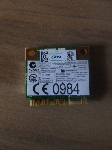 Placa Wifi + Bluetooth - Notebook Lenovo B430 (original)
