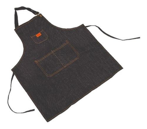 Imagen 2 de 8 de Delantal Gastronómico Unisex Jean Cocina Barbería Asador