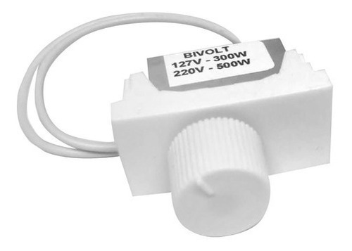 Kit 2 Dimer Rotativo Módulo Branco Bivolt 500w Pial Plus