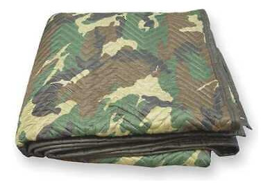 Zoro Select 2nkt5 Quilted Moving Pad,72 In. L,camo,pk12 Aad