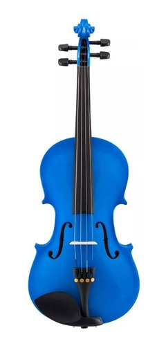 Imagen 2 de 6 de Violin Cervini Hv100 4/4 Azul Estuche Arco Resina By Cremona