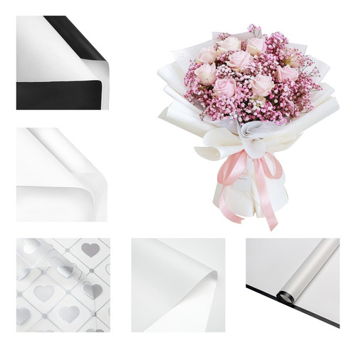 100 Hojas De Papel Coreano Para Ramos Bouquet Floral Surtido