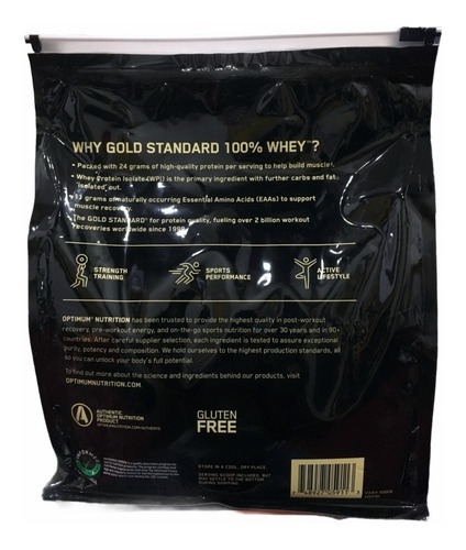 Imagen 3 de 4 de Gold Standard 100% Whey Optimum Nutrition 5.64lb 80 Serv Fit