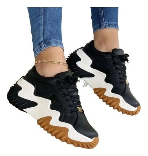 Zapatillas Deportivas Plataforma Cuña Casual Mujer