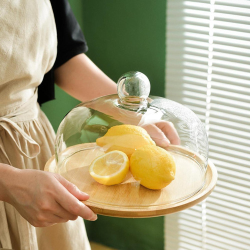 Soporte Para Tartas Con Cúpula De Cristal, Expositor Para