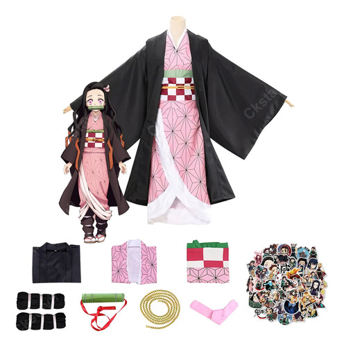 Demon Slayer Cosplay Kimono Disfraces De Anime De Nezuko