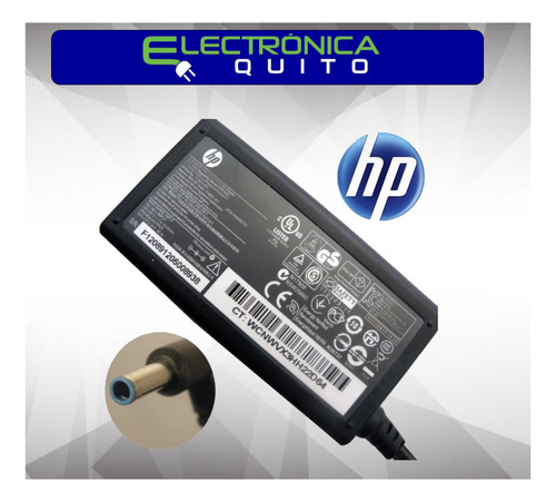 Imagen 1 de 9 de Cargador Para Laptop Hp 19v - 3.33amp Punta Azul