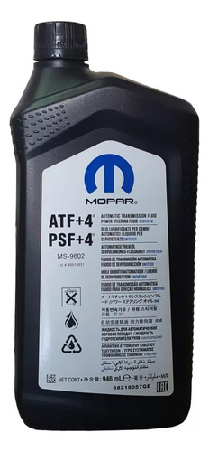 Óleo Câmbio At6 Atf+4 Mopar Fiat Freemont 2012 A 2016