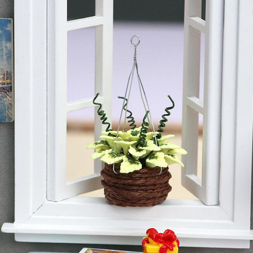 Cesta De Flores Colgante, Decoración Colgante Para Muebles