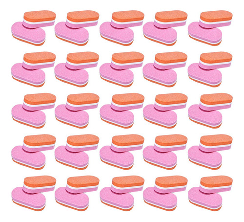 50x Mini Limas De Uñas Y Pulidores Bloques De Pulido De