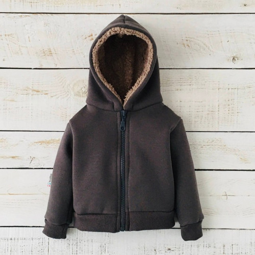 Imagen 2 de 6 de Campera Frisa Bebé Con Corderito. Muy Abrigadas Frisadas
