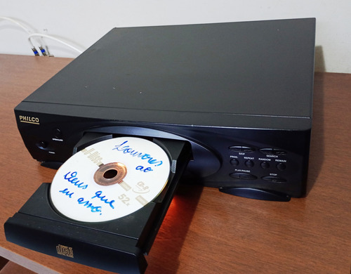 Aparelho De Cd Player Philco Pcd-210 Funcionando Leia Preto (Usado)