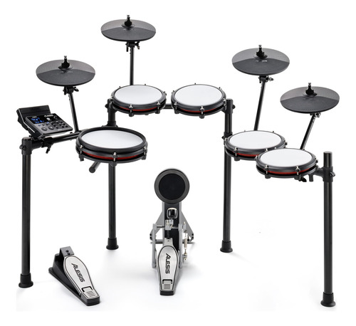 Batería Expansion Alesis Nitro Max Con Mesh Tom Pad Y 10 Cym