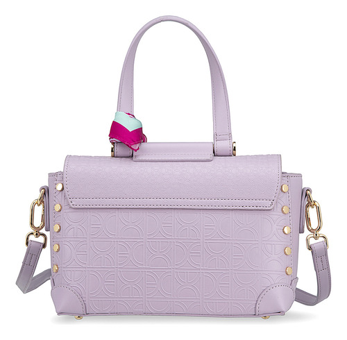 Bolsa Briefcase Cloe Ladasi Mediano Color Lila