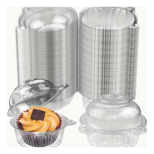Porta Cupcake Plástico 1 Porción X 100 Unidades