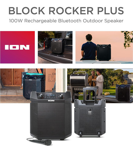 Altavoz Audio Tailgater Smart Bluetooth, Recargable, De 50