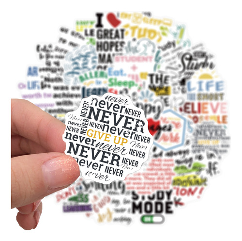 50 Pegatinas De Recompensa De Salud Mental Con Palabras Insp