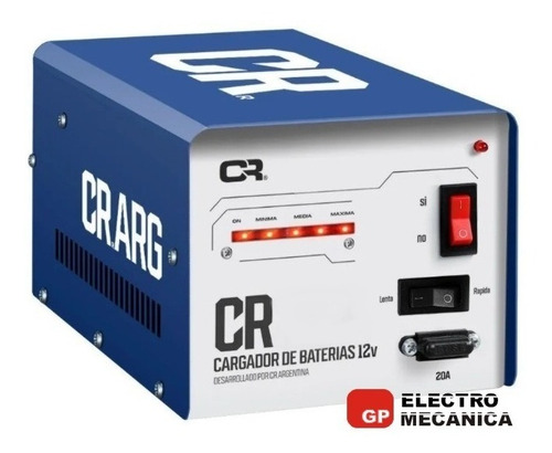 Imagen 2 de 8 de Cargador De Bateria 15a Cr Regulacion Auto Nacional