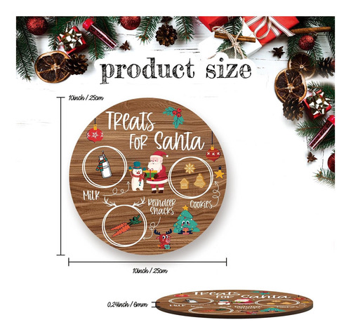 Golosinas Para Plato De Galleta De Santa, Bandeja De Navidad