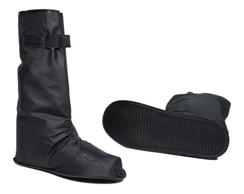 Imagem 1 de 5 de Polaina Impermeável Pvc Reforçada Moto Chuva Motoboy Delta