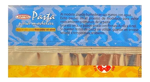 Pasta Modelar Secado Al Aire 1/2 Kg Artel