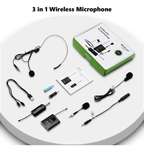 Uhf - Sistema De Micrófono De Solapa Inalámbrico Lavalier, M