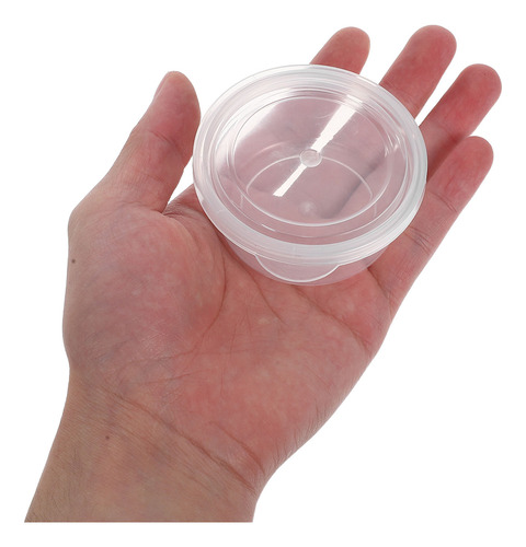 Minicaja De Almacenamiento Transparente Con Tapa Redonda De