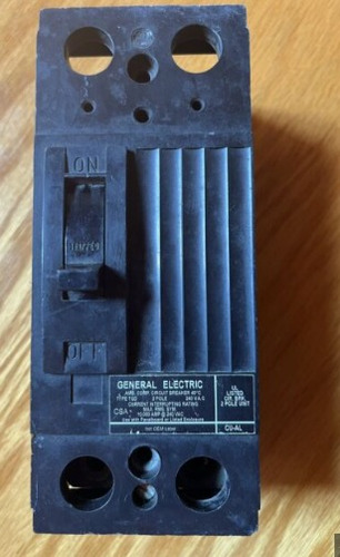 Breaker Industrial 2x125a General Electric 