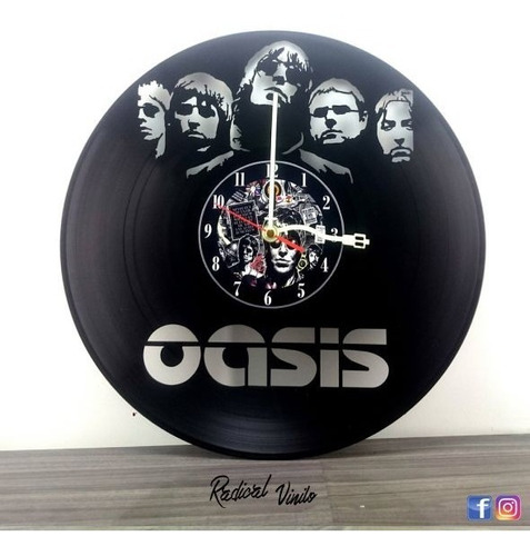 Reloj De Vinilo Oasis Gallagher Regalos Decoracion