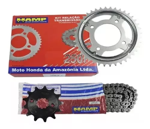 Kit Relação Transmissão Moto Honda Cbx 250 Twister 2001 a 2008