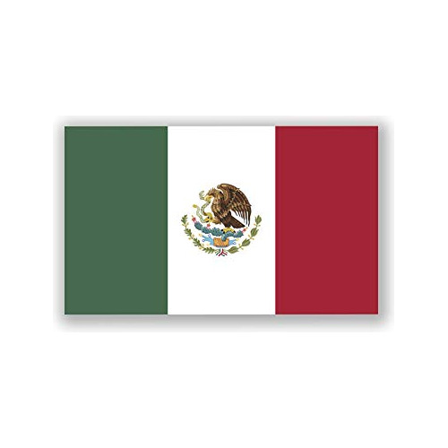 Calcomanía De Vinilo De Bandera De México - Calcomanã...