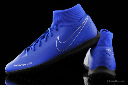 Botines Nike Phantom Vsn Botita Futbol Cesped Artificial Azul | Cuotas sin  interés