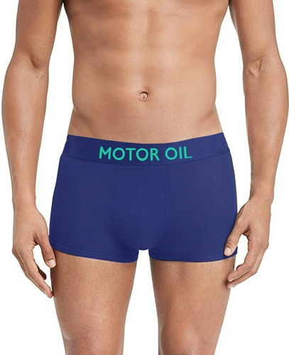 Imagen 6 de 10 de Pack X 4 Boxers Motor Oil Hombre Calzoncillos Lisos Rayados