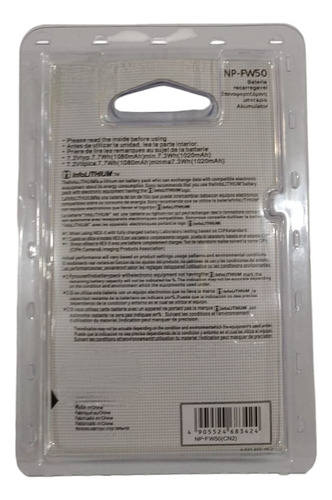 Bate-ria Np-fw50 Compativel Para Cameras Zv-e10 Ilce-7sm2