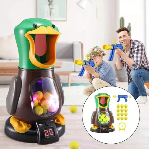 Juguete Mira Duck Target Shooting Duck Boca De Pato Con Luna Color Amarillo