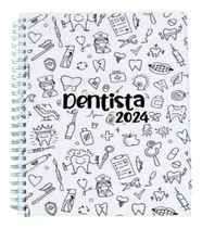 Comprar Agenda 2025 Dentista Diaria Medio Oficio Personalizada Portada Blanco Dentista 02