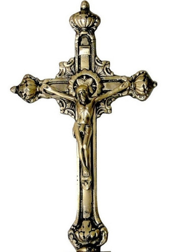Crucifixo Parede Bronze Almofadas Decoração Presentes Igreja