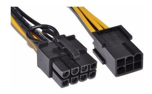 Adaptador Para Voltaje  Pci-e 6 Pines A 8 Pines Tarjetas Pci