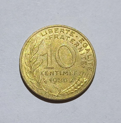 Moneda Francia 10 Céntimos De Franco