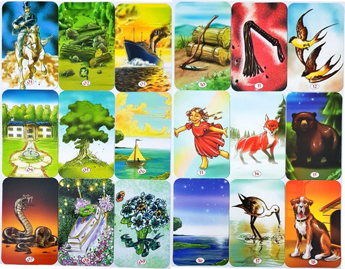 Baralho Tarô Cigano Com Manual 36 Cartas Tarot Esoterico