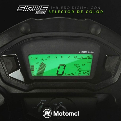 Imagen 4 de 14 de Motomel Sirius 190 0km 2022 Honda Gaucha Titan Bajaj Rouser