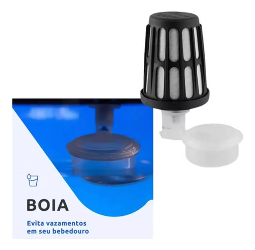 Filtro De Água Com Vela Bebedouro De Mesa Micromax Preto