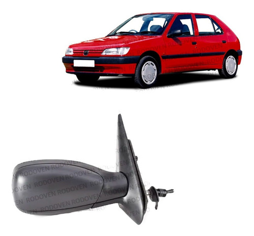 Espejo Derecho Para Peugeot 306 Manual 1993 1997