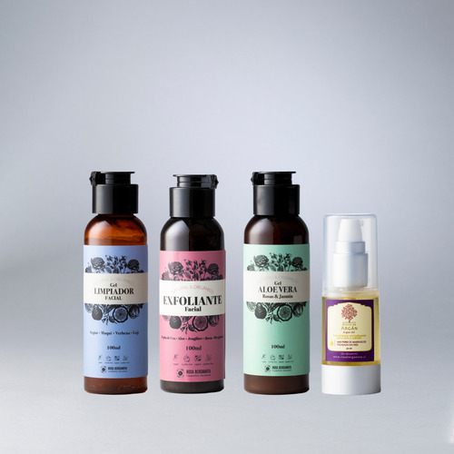 Pack Manchas Chico: Limpiador + Exfoliante + Aloe + Ac Argán