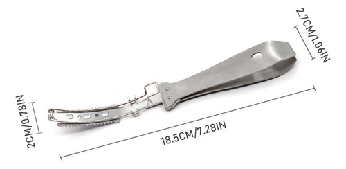Rascador De Pelo De Cerdo, 3 En 1, De Acero Inoxidable Para