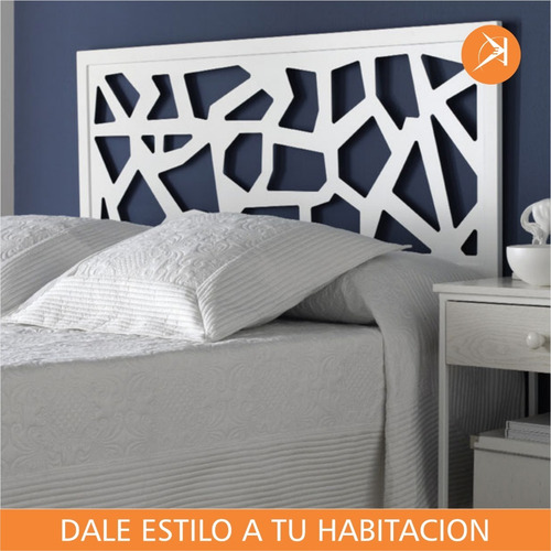 Imagen 2 de 8 de Respaldos Cama Sommier 2 Plazas Calados En Madera