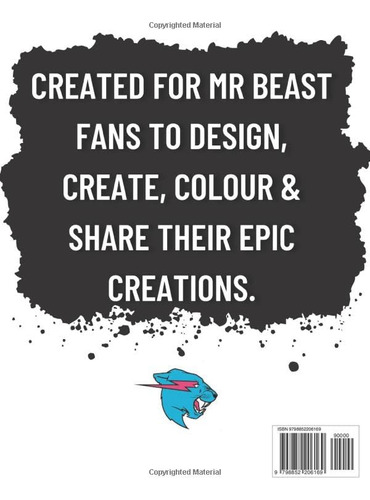 Mr Beast Inspired Colouring Book For All Ages, De Publishing, Project. Editorial Independently Published, Tapa Pasta Blanda, Edición 1 En Inglés, 2023