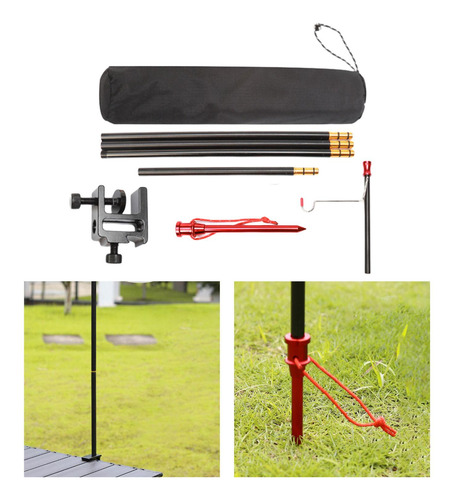 Soporte Plegable Para Linterna De Camping, Gancho Simple